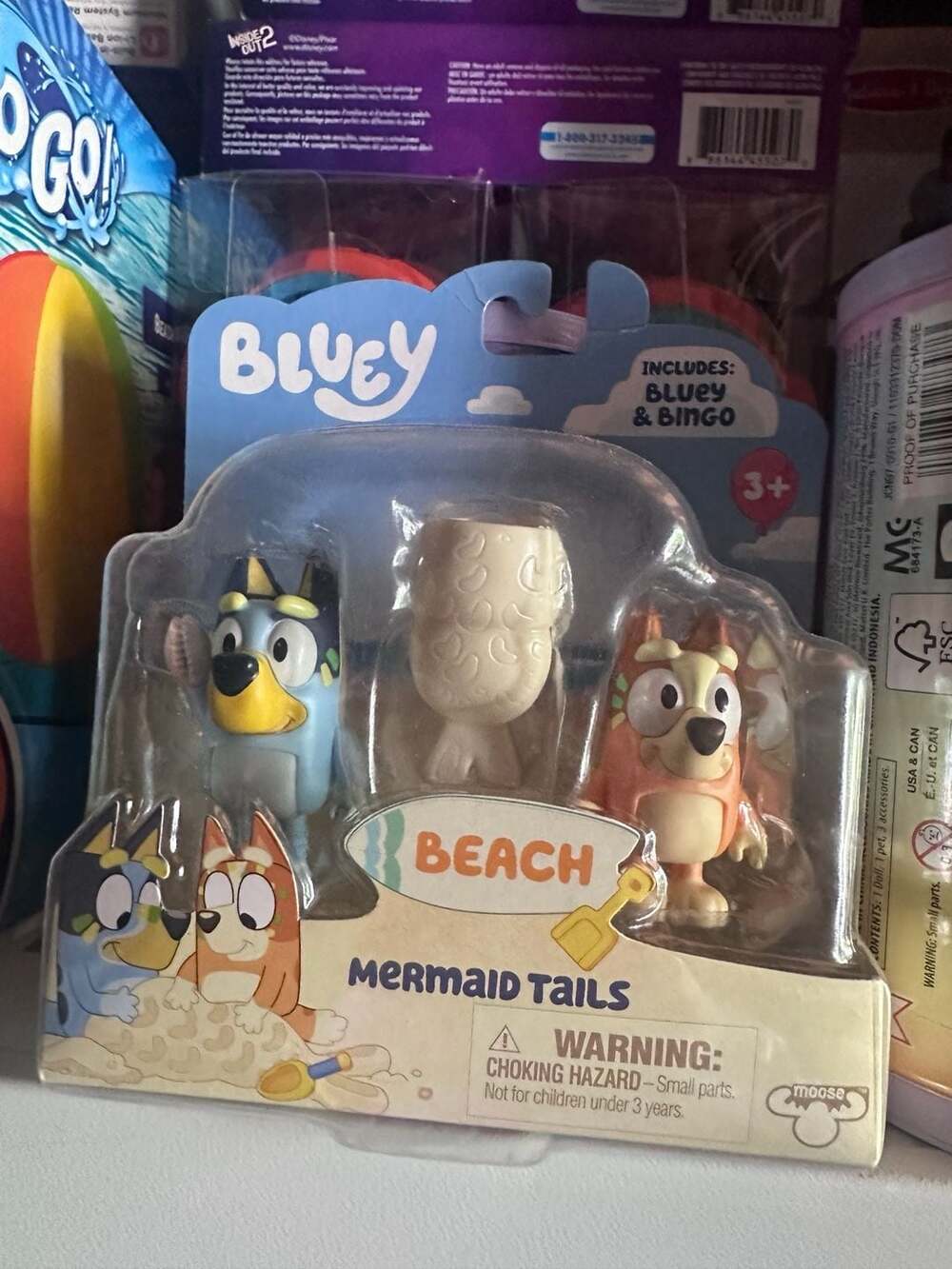 Bluey Mermaid Tails Figure 2-Pack with Bluey and Bingo